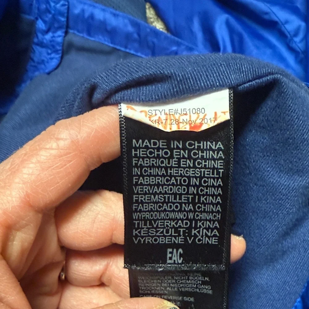 Marmot kids Blue Hooded Jacket Sz XL